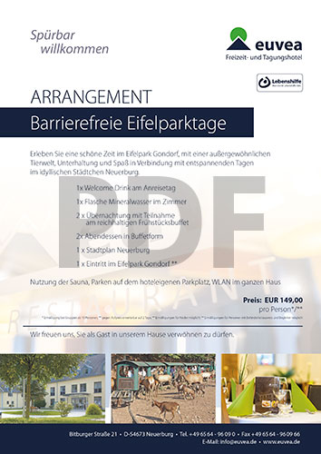 euvea Arrangements 2021 Barrierefreie Eifelparktage Titel